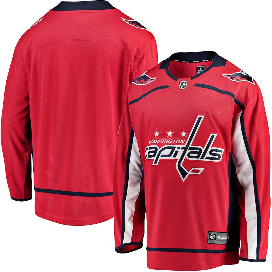 Men Washington Capitals Fanatics Branded Red Breakaway Home NHL Jersey->customized nhl jersey->Custom Jersey